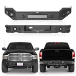 Textured Steel Front Bumper + Rear Bar W/led Light Fit 2013-2018 Ram 1500. Fixed Price $823.35.