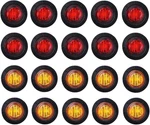 3/4 Inch Mount 10 Pcs Amber + Red Led Clearance Bullet Side Marker Li. Fixed Price $28.95.