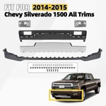 For 2014 2015 Chevy Silverado 1500 Front Bumper Panel Kit W/ Chrome Skid Plate. Fixed Price $174.99.