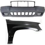 Bumper Cover Kit For 99-2003 Jeep Grand Cherokee Front 2PC Textured. Fixed Price $296.83.
