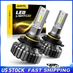 Auxito 9012 HIR2 Led Headlight Bulb Kit High Low Beam White 20000LM Super Bright. Fixed Price $30.99.