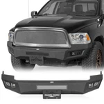 Offroad Steel Front Bumper W/ License Plate Mount Fit 2009-2012 Dodge Ram 1500. Fixed Price $429.99.