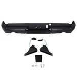 New Primed Steel Black Rear For 2019-2024 Ram 1500 W/ Park & Dual Exhst Bumper. Fixed Price $328.84.