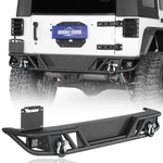 Black Tubular Steel Rear Bumper W/hitch Receiver For Jeep Wrangler Jk 2007-2018. Fixed Price $299.79.
