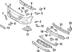 Genuine Nissan Bumper Impact Absorber Insulator 62066-6LB0A. Fixed Price $11.60.