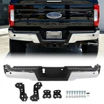 Chrome Rear Bumper Assembly Ford F250 F350 Super Duty 2017-22 W/park Assist. Fixed Price $172.00.