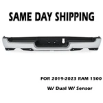 Complete Chrome Rear Bumper Assembly For 2019-2023 Ram 1500 W/ Dual Exhaust. Fixed Price $319.37.