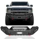 Vijay Front Bumper With Long Headlight Fits 2016-2018 Chevrolet Silverado 1500. Fixed Price $623.92.