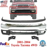 Front Bumper Chrome Kit With Brackets For 2001-2004 Toyota Tacoma 4WD. Fixed Price $296.90.