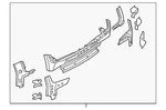 Genuine Audi Reinforced Panel 4M0-813-253-C. Fixed Price $642.39.