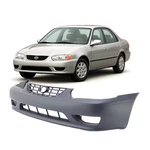 Front Bumper Cover For 2001-2002 Toyota Corolla Ce W Fog Light Holes. Fixed Price $143.35.