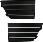 Direct Replacement Bumper Grille Cover Pair For Lincoln Mks 2009-2012, Black. Fixed Price $47.39.