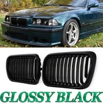 Gloss Black Front Kidney Grille For Bmw E36 M3 318I Sedan Series 1996-99. Fixed Price $32.99.