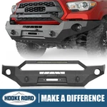 Hooke Road Front Bumper W/skid & Winch Plate Light Bar Fit 2016-23 Toyota Tacoma. Fixed Price $449.99.