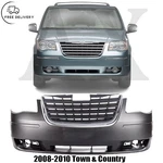 Front Bumper Cover & Grille Assembly Chrome For 2008-2010 Town Country. Fixed Price $185.00.