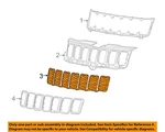 Chrysler Oem 16-22 Grand Cherokee Wk Components-grille 68317863AA. Fixed Price $120.00.