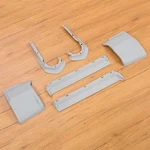 Premium Gray Abs Front Bumper Filler Set For Cadillac Eldorado 1973-74 (6 Pcs). Fixed Price $93.70.