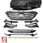 For 2015-17 Hyundai Sonata Sport Front Grille/bumper Trim/fog Lights+cover 8PCS. Fixed Price $349.50.