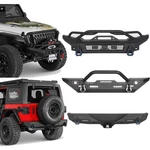 Front Bumper Rear W/ Tactical Tube Grill Fit Jeep Wrangler Jl 2018-2026. Fixed Price $499.99.