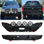 Vijay For 2006-2008 Dodge Ram 1500 Front/rear Bumper W/winch Plate& Round Lights. Fixed Price $1039.98.