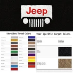 Acc 2011-2013 Jeep Wrangler Unlimited Headlight Logo 4PC Cutpile Floor Mats. Fixed Price $194.99.