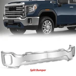 Chrome Steel Front Bumper For 2020-2023 Gmc Sierra 2500 3500 Hd W/o Sensor Hole. Fixed Price $199.00.