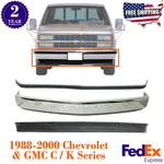 Front Bumper Chrome + Molding Lower Valance For 88-00 Chevrolet Gmc C/k Series. Fixed Price $490.80.