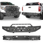 Off-road Steel Front + Rear Back Bumper W/led Light For 2014-2021 Toyota Tundra. Fixed Price $999.88.