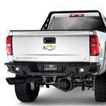 For Chevy Silverado 3500 Hd 15-19 Bumper BR20 Replacement Full Width Black Rear. Fixed Price $1109.99.