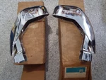 58-62 C1 Corvette Lh/rh Chrome Front License Bumperettes--gm #3736237/6238-NOS. Fixed Price $599.95.