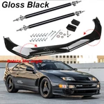 For Nissan 300ZX 1990-1996 Gloss Black Front Bumper Lip Splitter Spoiler + Rods. Fixed Price $85.49.
