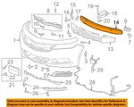 Gm Oem 14-20 Impala Front Bumper Grille Components-impact Bar 23124168. Fixed Price $225.50.