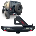 Vijay Fits 2007-2017 Wrangler Jk/jku Rear Bumper New W/ Spare Tire Rack&d-rings. Fixed Price $369.98.