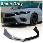 For 2022-24 Honda Civic Yofer V3 Black Sonic Gray Front Bumper Lip Splitter Kit. Fixed Price $132.99.