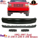 Front Bumper Primed Black + Valance 1992-1997 Ford F-150 F-250 F-350 Bronco. Fixed Price $590.66.