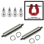 2 True Spike Bumper Recovery Shackle Tow Hook D Ring 3/4 Pins Bullet Silver. Fixed Price $58.95.