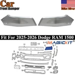 Magickit Front Bumper Upper Side Cover Cap Billet Silver Fits 2025-2026 Ram 1500. Fixed Price $89.99.