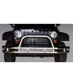 Rugged Ridge Front 3" Dual Tube Polished Steel Bumper W/bull Bar For Wrangler Jk. Fixed Price $659.99.