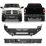 Full Width Steel Front & Rear Bumper W/winch Plate For 2009-2012 Dodge Ram 1500. Fixed Price $798.69.
