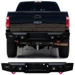 Vijay Fit 2011-2016 Ford F250 F350 Steel Rear Bumper With D-rings & Lights. Fixed Price $479.99.