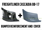 Freightliner Cascadia Bumper Right Side Reinforcement & Cover With No Fog Hole. Fixed Price $199.99.