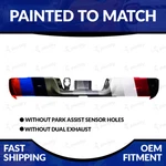 New Painted 2009-2018 Dodge Ram 1500/2500/3500/CLASSIC Rear Bumper W/o Dual Exh. Fixed Price $398.98.