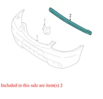 2005-2006 Mazda Tribute Front Bumper Cover Reinforcement Used EF9150070B Oem. Fixed Price $135.99.