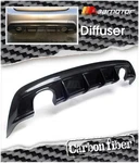 Carbon Fiber Rear Diffuser Dual 2-PIPE Fits W176 A-class A250 Sport Amg Bumper. Fixed Price $370.00.