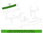 Rear New Oem Impact Bar Toyota (52171-06170) 2018-2025 5217106170. Fixed Price $200.00.