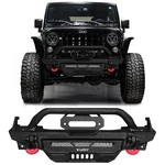 Vijay Fits 2007-2025 Jeep Wrangler Jk/jl Steel Front Bumper With Lights & D-ring. Fixed Price $349.99.