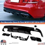 For 2014-17 Mercedes-benz W207 C207 Coupe E63 Style Glossy Rear Bumper Diffuser. Fixed Price $262.99.