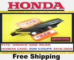 16-20 Honda Civic Coupe For Rear Bumper Bracket Top Clip Cover Driver Side Back. Fixed Price $29.45.