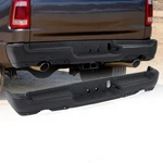 Black Rear Bumper Assembly W/ Dual Exhaust Park Holes For 2019-2023 Ram 1500. Fixed Price $295.99.