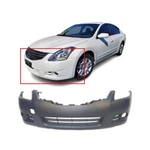 New - Primered Front Bumper Cover Fascia For 2010 2011 2012 Nissan Altima Sedan. Fixed Price $126.99.